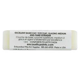 Enkaustikos Hot Sticks Encaustic Wax Paint Mediums - Wax Medium, 13 ml Stick (Underside of stick)