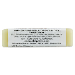 Enkaustikos Hot Sticks Encaustic Wax Paint Mediums - XD Wax Medium, 13 ml Stick (Underside of stick)