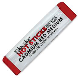 Enkaustikos Hot Sticks Encaustic Paint - Cadmium Red Medium, 13 ml Stick