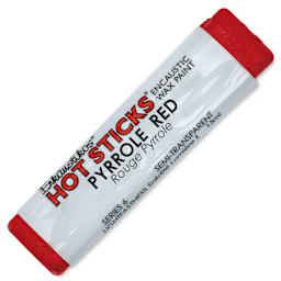 Enkaustikos Hot Sticks Encaustic Paints - Pyrrole Red, 13 ml stick