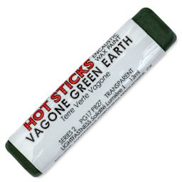 Enkaustikos Hot Sticks Encaustic Paints - Vagone Green Earth, 13 ml stick