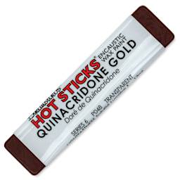 Enkaustikos Hot sticks Encaustic Paint - Quinacridone Gold, 13 ml stick