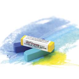 Enkaustikos Hot Sticks Encaustic Paint - 3 sticks in use on a shaded surface