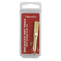 Enkaustikos Hot Brush Attachment - Flat, Size 2 front of package