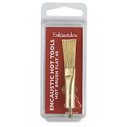 Enkaustikos Hot Brush Attachment - Flat, Size 8 front of package