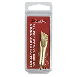 Enkaustikos Hot Brush Attachment - Angled Bright, Size 6