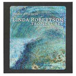 Enkaustikos Wax Snaps Encaustic Paints - Set of 9, Linda Robertson Tropical, 13 ml front of package