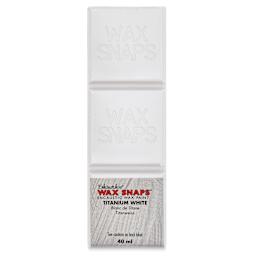 Enkaustikos Wax Snaps Encaustic Paints - Titanium White, 40 ml cake front of package
