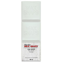 Enkaustikos Wax Snaps Encaustic Paints - Zinc White (French), 40 ml cake front of package