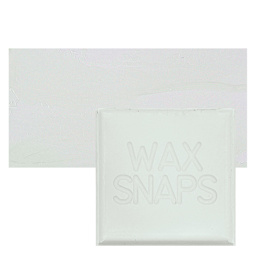 Enkaustikos Wax Snaps Encaustic Paint - Zinc White (French), 40 ml snaps and swatch