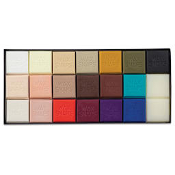 Enkaustikos Wax Snaps Encaustic Paints - Lora Murphy Set shown in open package
