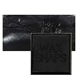 Enkaustikos Wax Snaps Encaustic Paint - Jet Black, 40 ml snaps and swatch