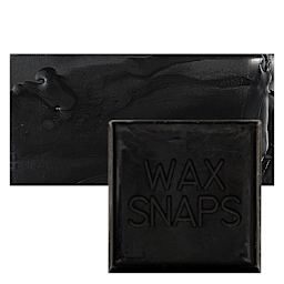 Enkaustikos Wax Snaps Encaustic Paint - Bone Black, 40 ml snaps and swatch
