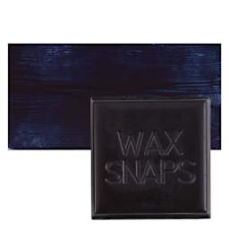 Enkaustikos Wax Snaps Encaustic Paint - Payne's Gray, 40 ml snaps and swatch
