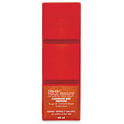 Enkaustikos Wax Snaps Encaustic Paints - Cadmium Red Medium, 40 ml cake front of package