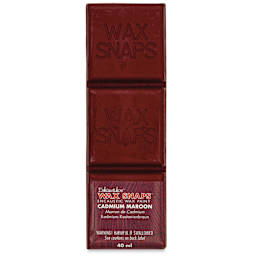 Enkaustikos Wax Snaps Encaustic Paints - Cadmium Maroon, 40 ml cake front of package