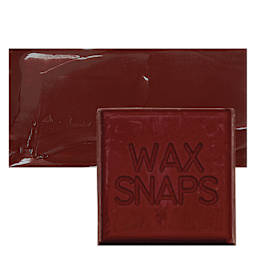 Enkaustikos Wax Snaps Encaustic Paint - Cadmium Maroon, 40 ml snaps and swatch