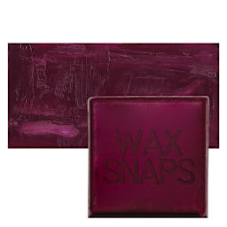 Enkaustikos Wax Snaps Encaustic Paint - Quinacridone Magenta, 40 ml snaps and swatch