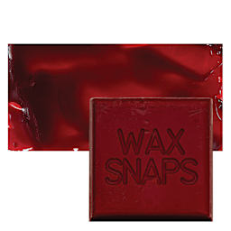 Enkaustikos Wax Snaps Encaustic Paint - Alizarin Crimson, 40 ml snaps and swatch
