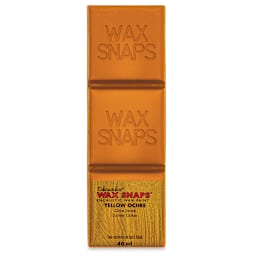 Enkaustikos Wax Snaps Encaustic Paints - Yellow Ochre, 40 ml cake front of package