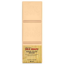 Enkaustikos Wax Snaps Encaustic Paints - Naples Yellow Reddish, 40 ml cake front of package