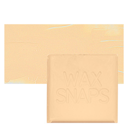 Enkaustikos Wax Snaps Encaustic Paint - Naples Yellow Reddish, 40 ml snaps and swatch