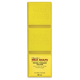 Enkaustikos Wax Snaps Encaustic Paints - Nickel Titanate Yellow, 40 ml cake front of package