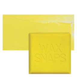 Enkaustikos Wax Snaps Encaustic Paint - Nickel Titanate Yellow, 40 ml snaps and swatch