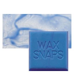 Enkaustikos Wax Snaps Encaustic Paint - Opal Sapphire, 40 ml snaps and swatch