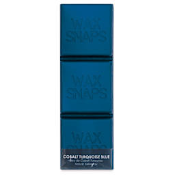 Enkaustikos Wax Snaps Encaustic Paints - Cobalt Turquoise Blue, 40 ml cake