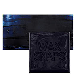 Enkaustikos Wax Snaps Encaustic Paint - Anthraquinone Blue, 40 ml snaps and swatch