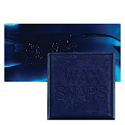 Enkaustikos Wax Snaps Encaustic Paint - Phthalo Blue Green Shade, 40 ml snaps and swatch