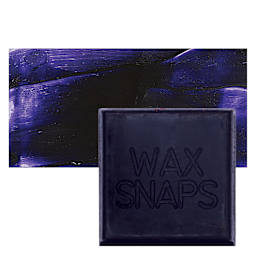 Enkaustikos Wax Snaps Encaustic Paint - Dioazine Purple, 40 ml snaps and swatch