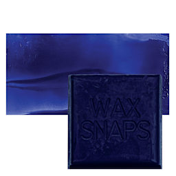Enkaustikos Wax Snaps Encaustic Paint - Ultramarine Violet, 40 ml snaps and swatch