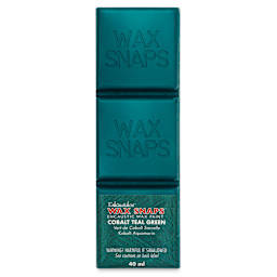Enkaustikos Wax Snaps Encaustic Paints - Cobalt Teal Green, 40 ml cake front of package