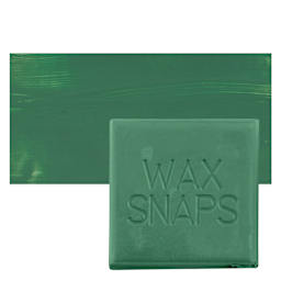 Enkaustikos Wax Snaps Encaustic Paint - Tonal Green, 40 ml snaps and swatch