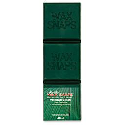 Enkaustikos Wax Snaps Encaustic Paints - Viridian Green, 40 ml cake front of package