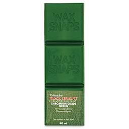 Enkaustikos Wax Snaps Encaustic Paints - Chromium Oxide Green, 40 ml cake front of package