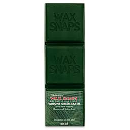 Enkaustikos Wax Snaps Encaustic Paints - Vagone Green Earth, 40 ml cake front of package