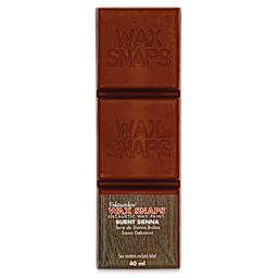 Enkaustikos Wax Snaps Encaustic Paints - Burnt Sienna, 40 ml cake front of package