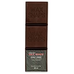 Enkaustikos Wax Snaps Encaustic Paints - Burnt Umber, 40 ml cake front of package