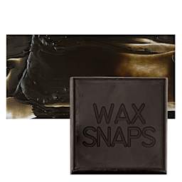 Enkaustikos Wax Snaps Encaustic Paint - Raw Umber, 40 ml snaps and swatch