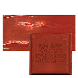 Enkaustikos Wax Snaps Encaustic Paint - Mars Terracotta, 40 ml snaps and swatch