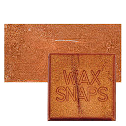 Enkaustikos Wax Snaps Encaustic Paint - Super Bronze Pearl, 40 ml snaps and swatch