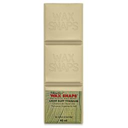 Enkaustikos Wax Snaps Encaustic Paints - Titanium Buff Light, 40 ml cake front of package