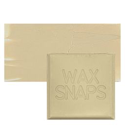 Enkaustikos Wax Snaps Encaustic Paint - Titanium Buff Light, 40 ml snaps and swatch