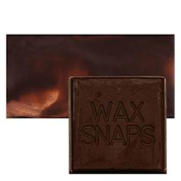 Enkaustikos Wax Snaps Encaustic Paint - Quinacridone Gold, 40 ml snaps and swatch