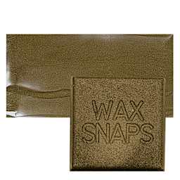 Enkaustikos Wax Snaps Encaustic Paint - Antique Gold Pearl, 40 ml snaps and swatch