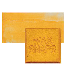 Enkaustikos Wax Snaps Encaustic Paint - Super Gold Pearl, 40 ml snaps and swatch