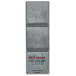 Enkaustikos Wax Snaps Encaustic Paints - Super Silver Pearl, 40 ml cake front of package